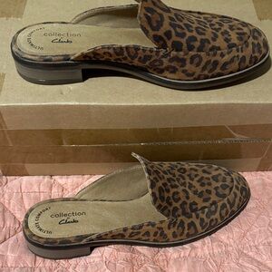 Clarks Women's Animal Print Mules